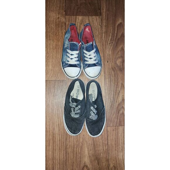 Girls Denim Sneakers - Picture 1 of 9